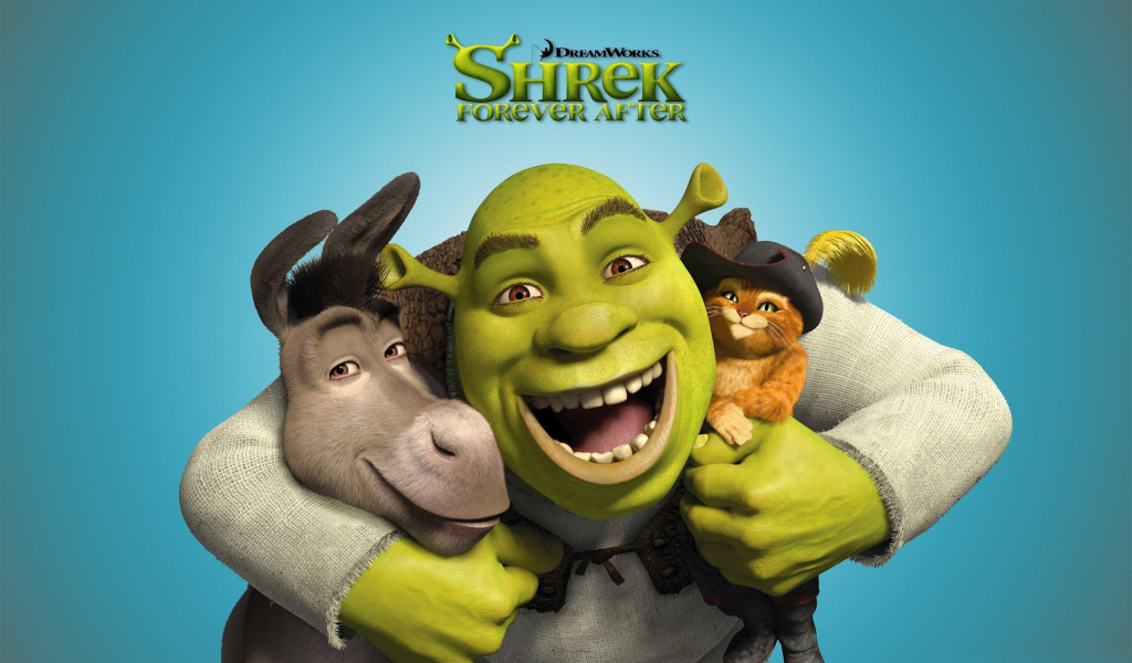 shrek forever, donkey, шрек