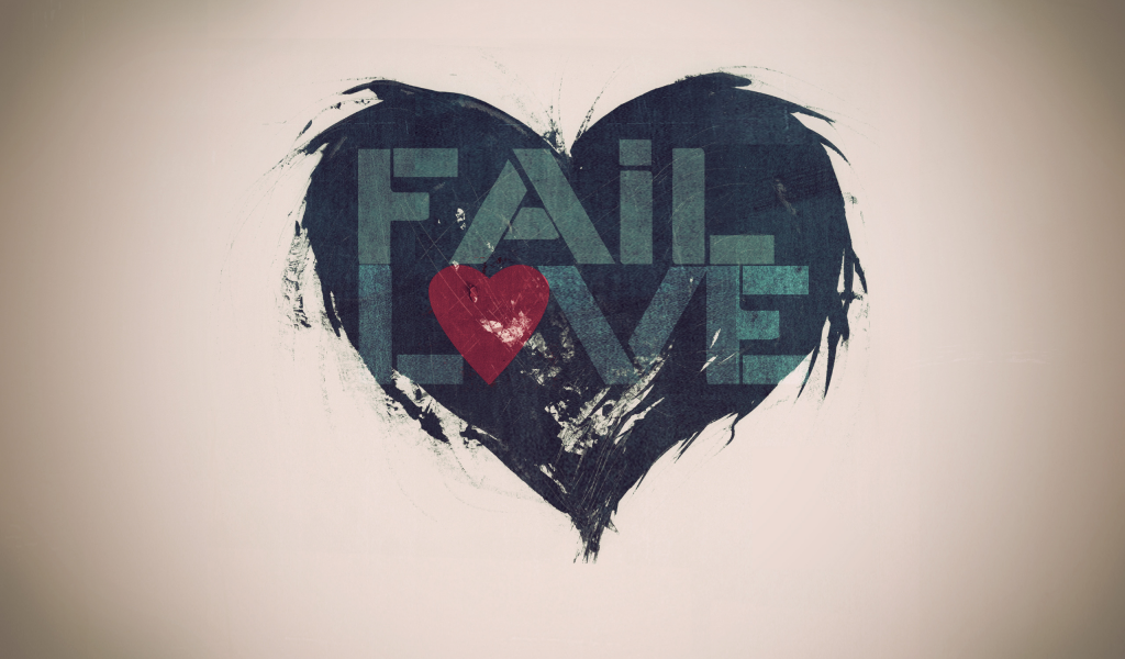 fail, love, графика, сердце