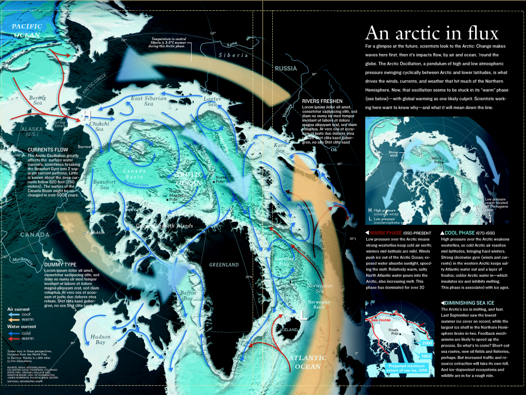 канада, карта, течения, северный полюс, гренландия, снимок из космоса, ветры