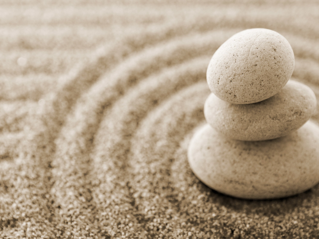 камни, минимализм, песок