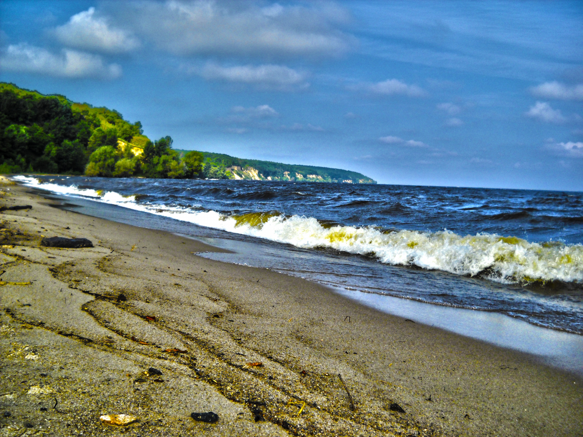 море, песок, тучи, облака, шторм, hdr, пляж, лето, небо, волны