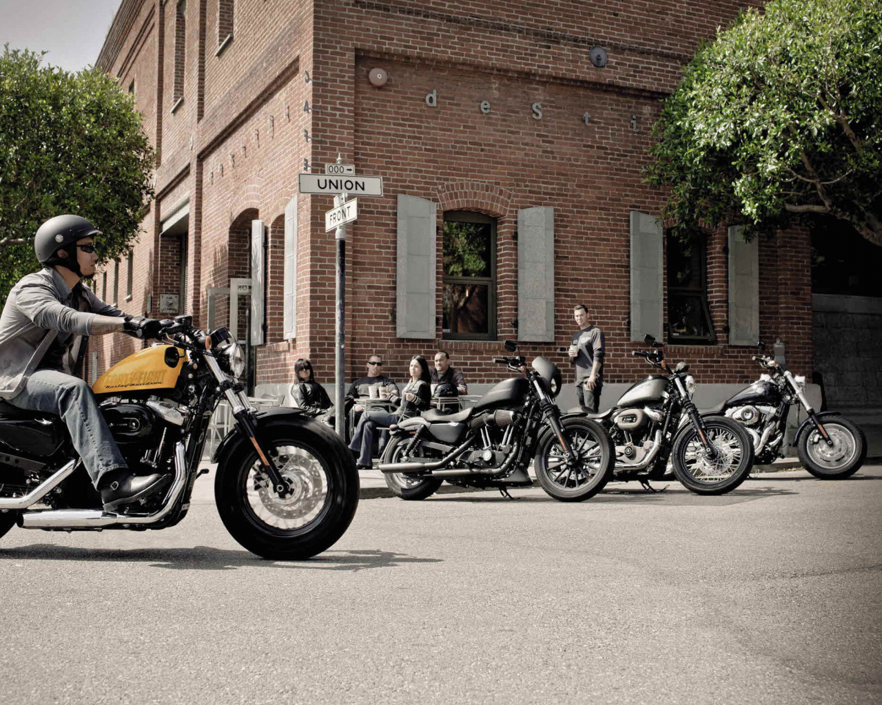 мото, Harley-Davidson, XL 1200 X Sportster Forty-Eight 2012, мотоциклы, moto, Sportster, motorcycle, XL 1200 X Sportster Forty-Eight, motorbike