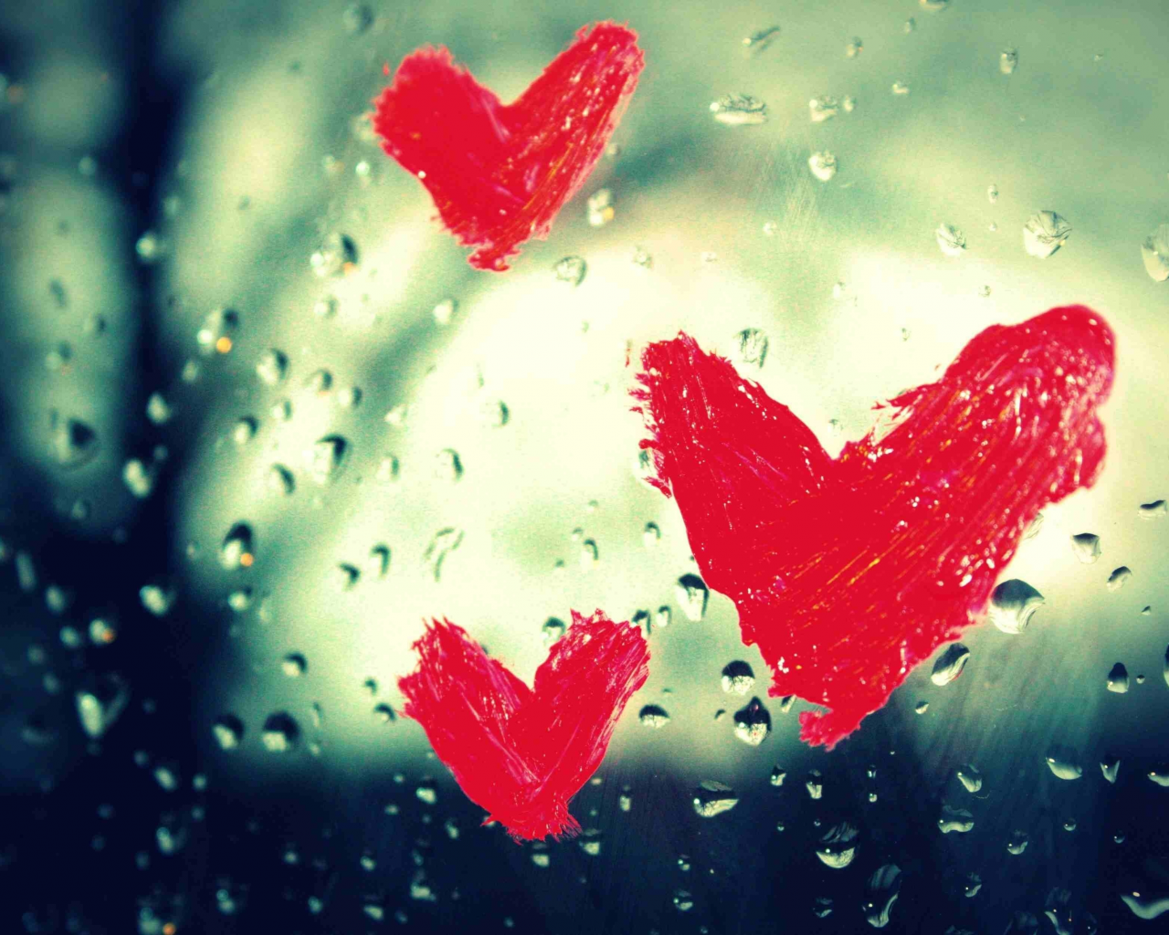 чувство, сердце, дождь, окно, макро, стекло, сердечки, любовь, капли