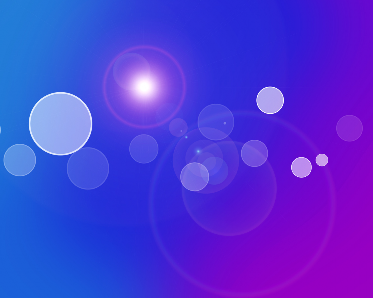 фиолетовый, свет, синий, пузыри, круги