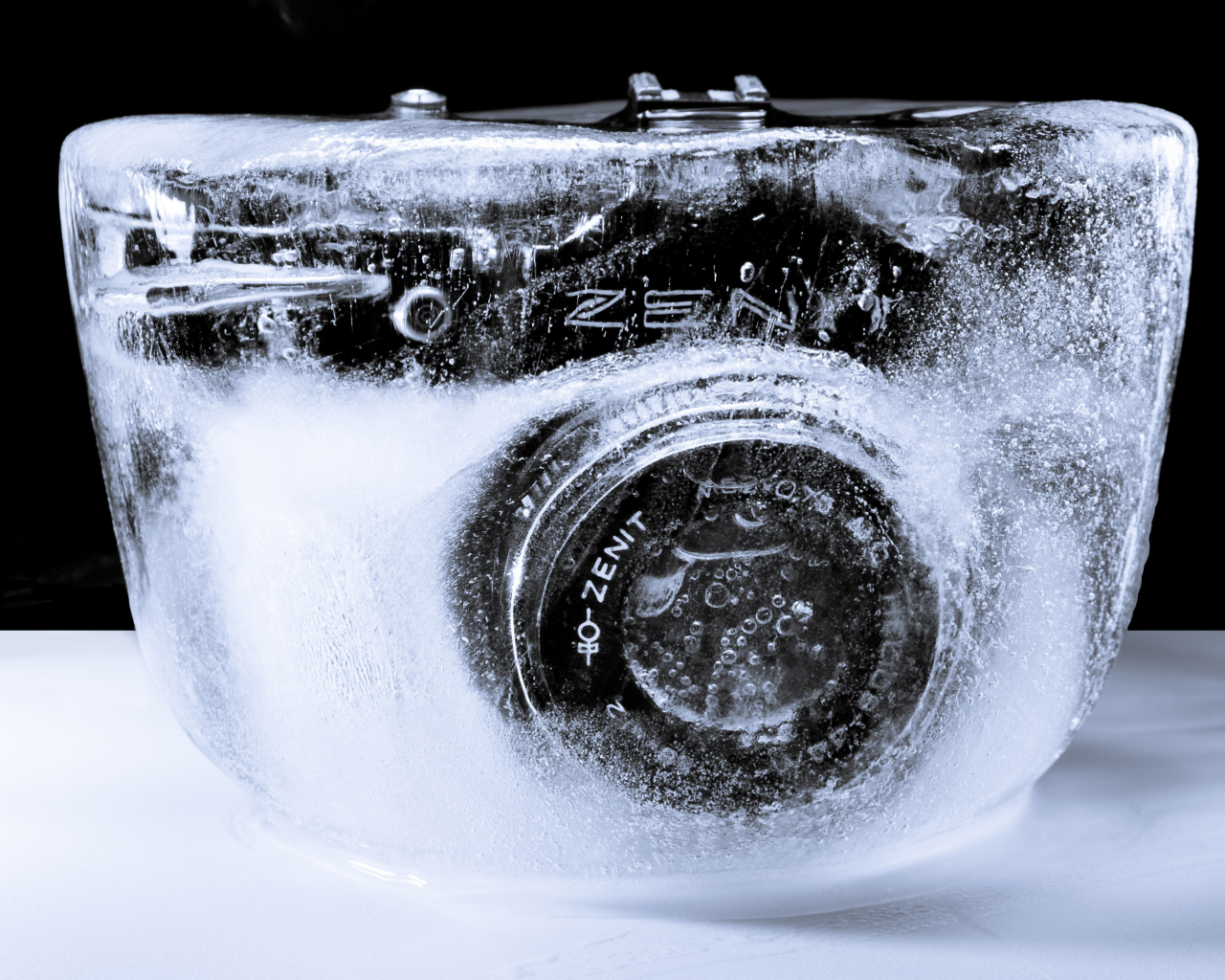 фотоаппарат, зенит, лёд