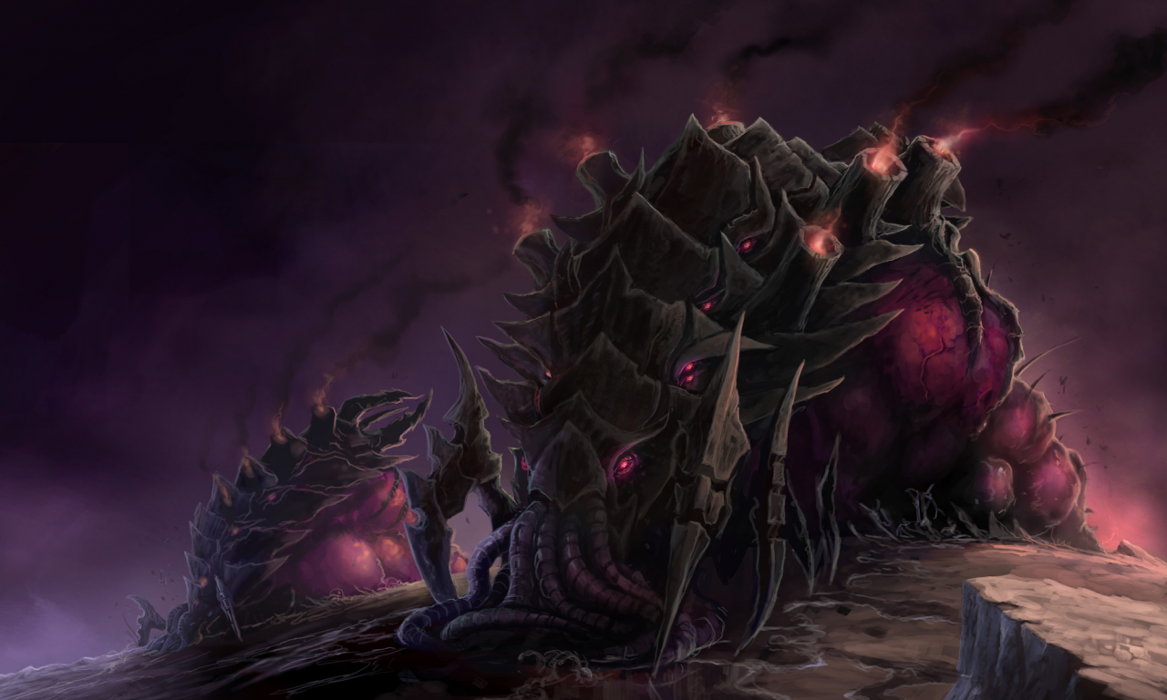 zerg infestor, samwise, starcraft, гусеница