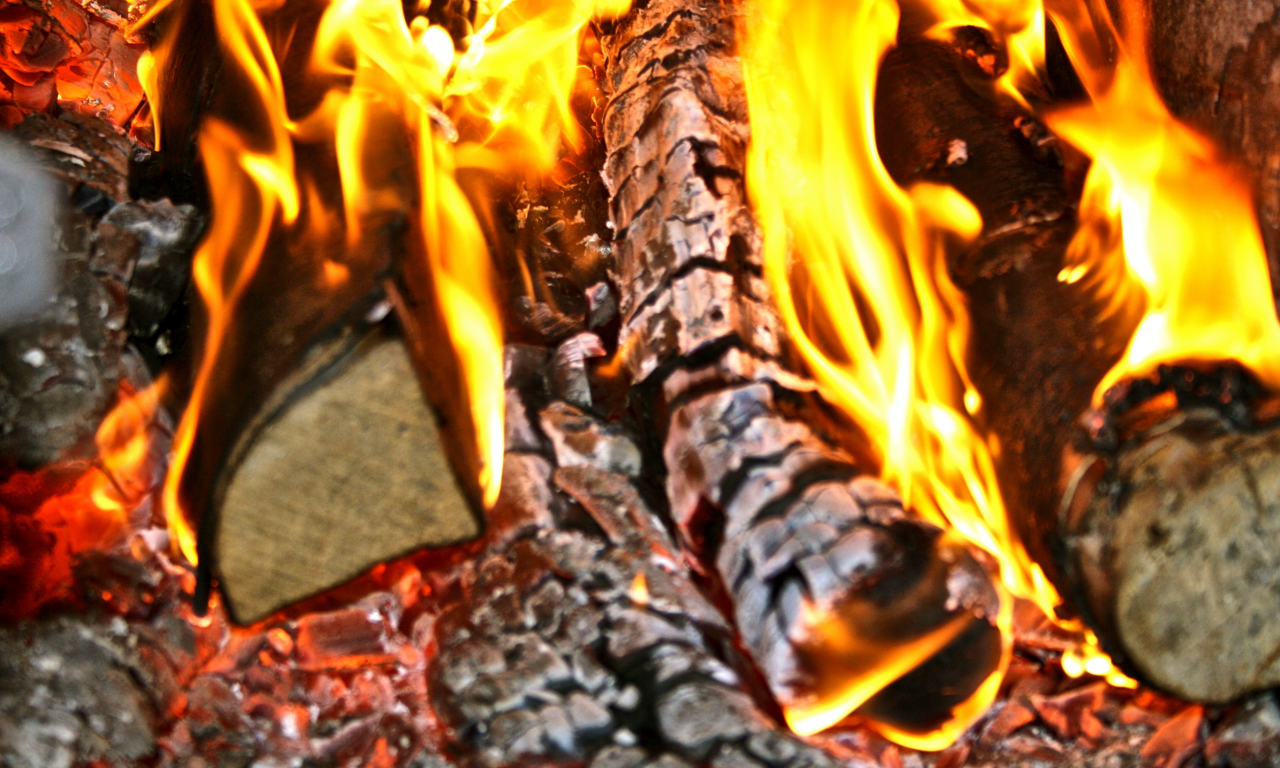 печь, дрова, огонь
