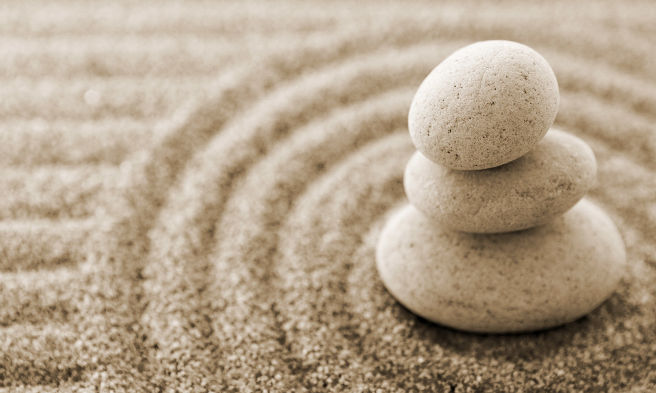 камни, минимализм, песок