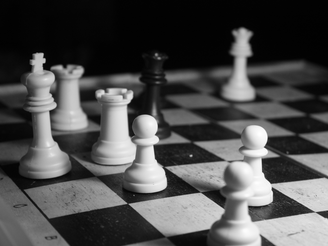белое, черное, шахматы