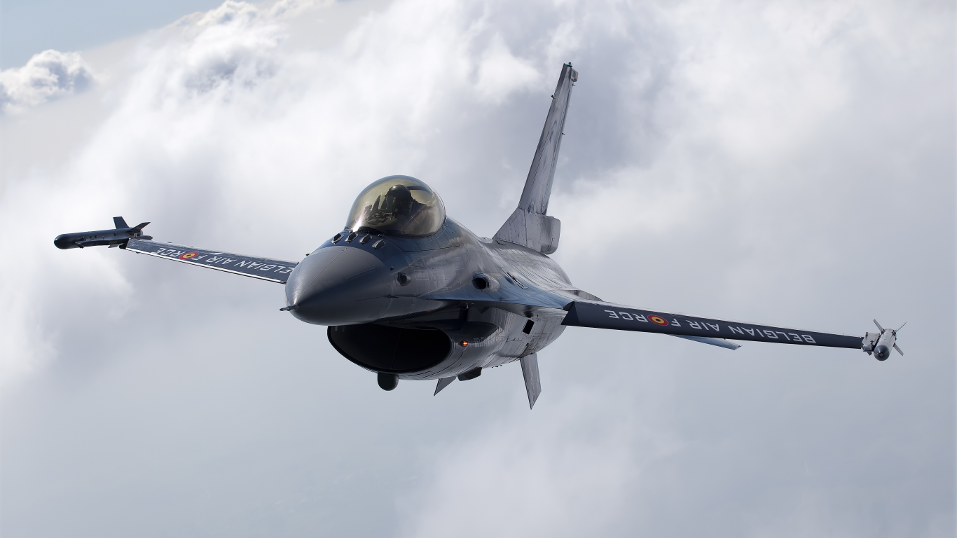 облака, F-16, полёт