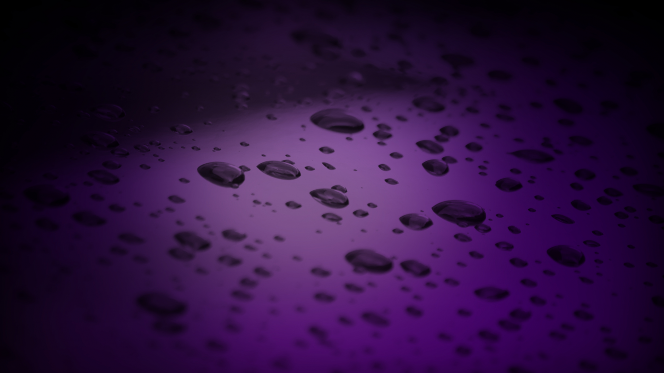 фиолетовый, вода, капли, цвет