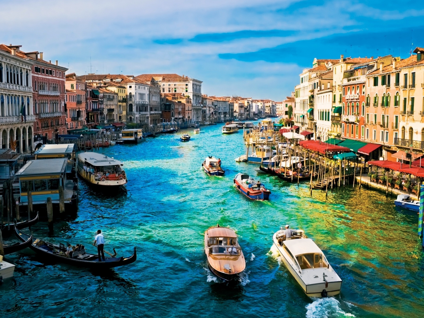 лодки, венеция, дома