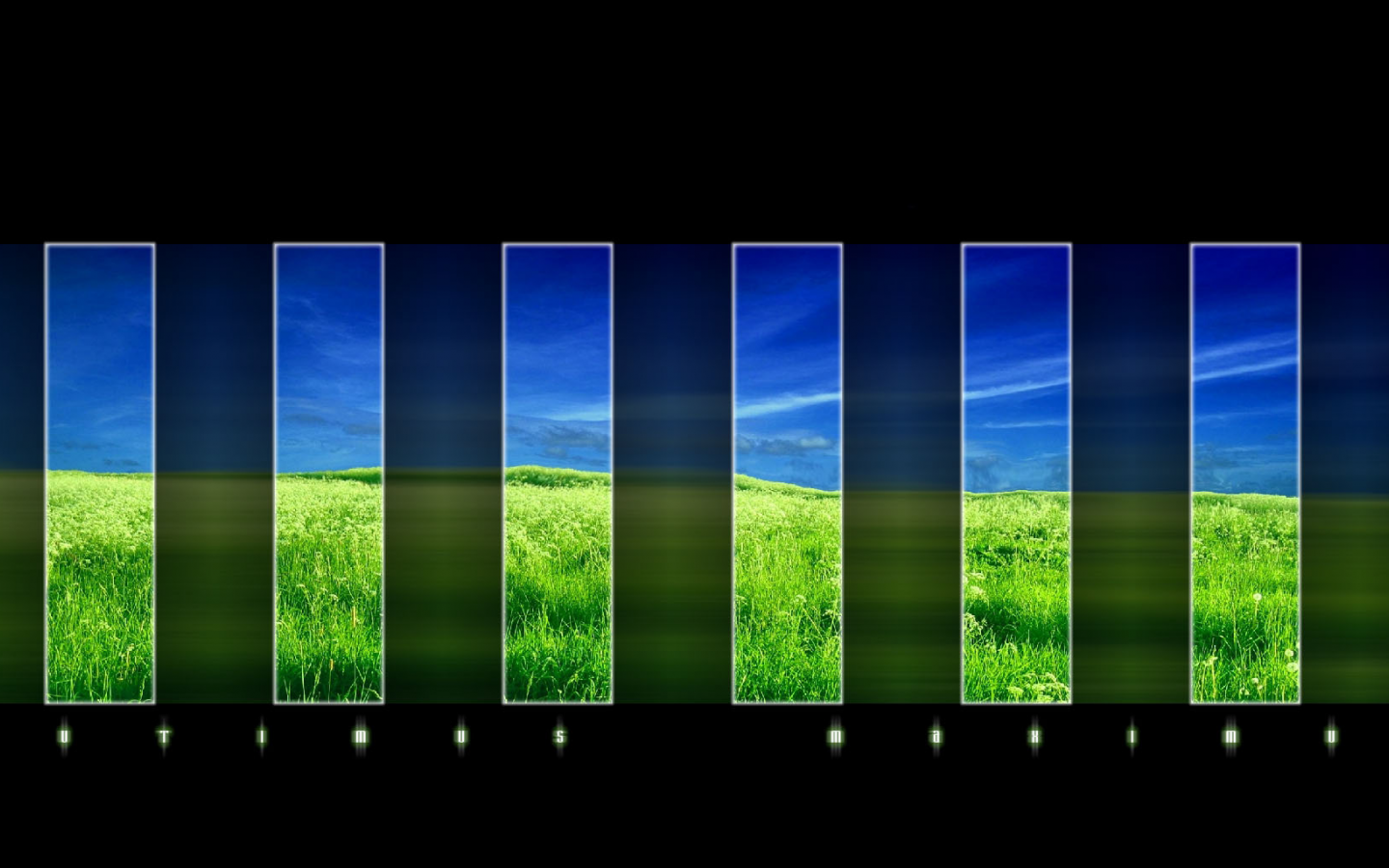 небо, трава, поле, полосы, прямоугольники, зелень