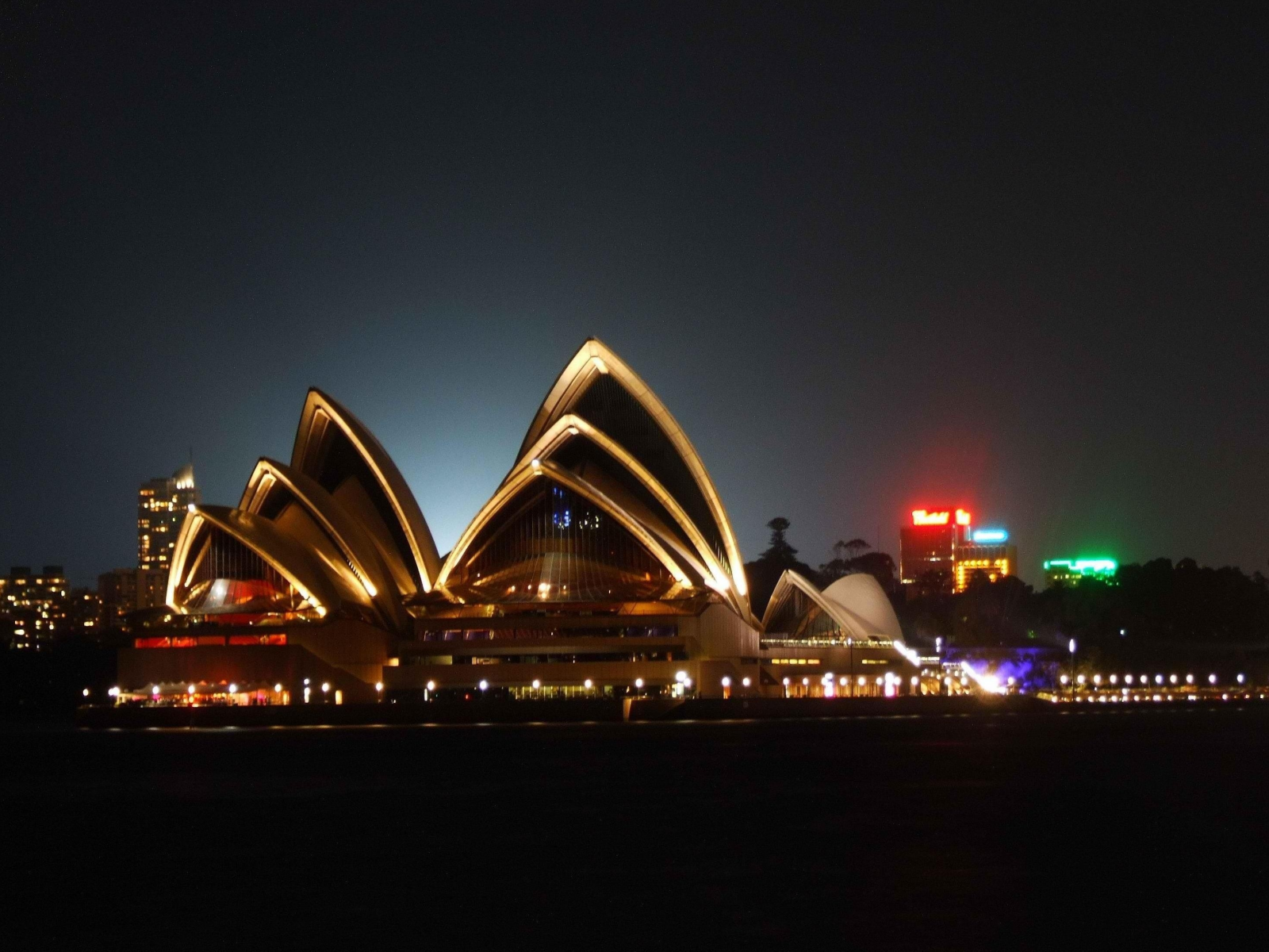 опера, австралия, ночь