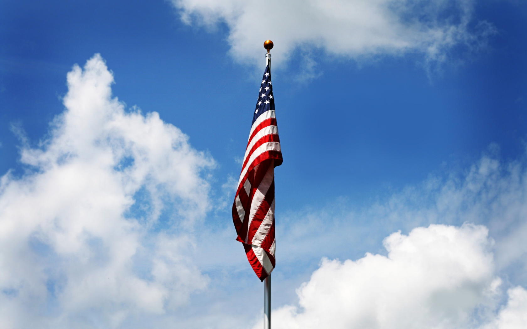 патриотизм, небо, обои, флаг, америка, облака