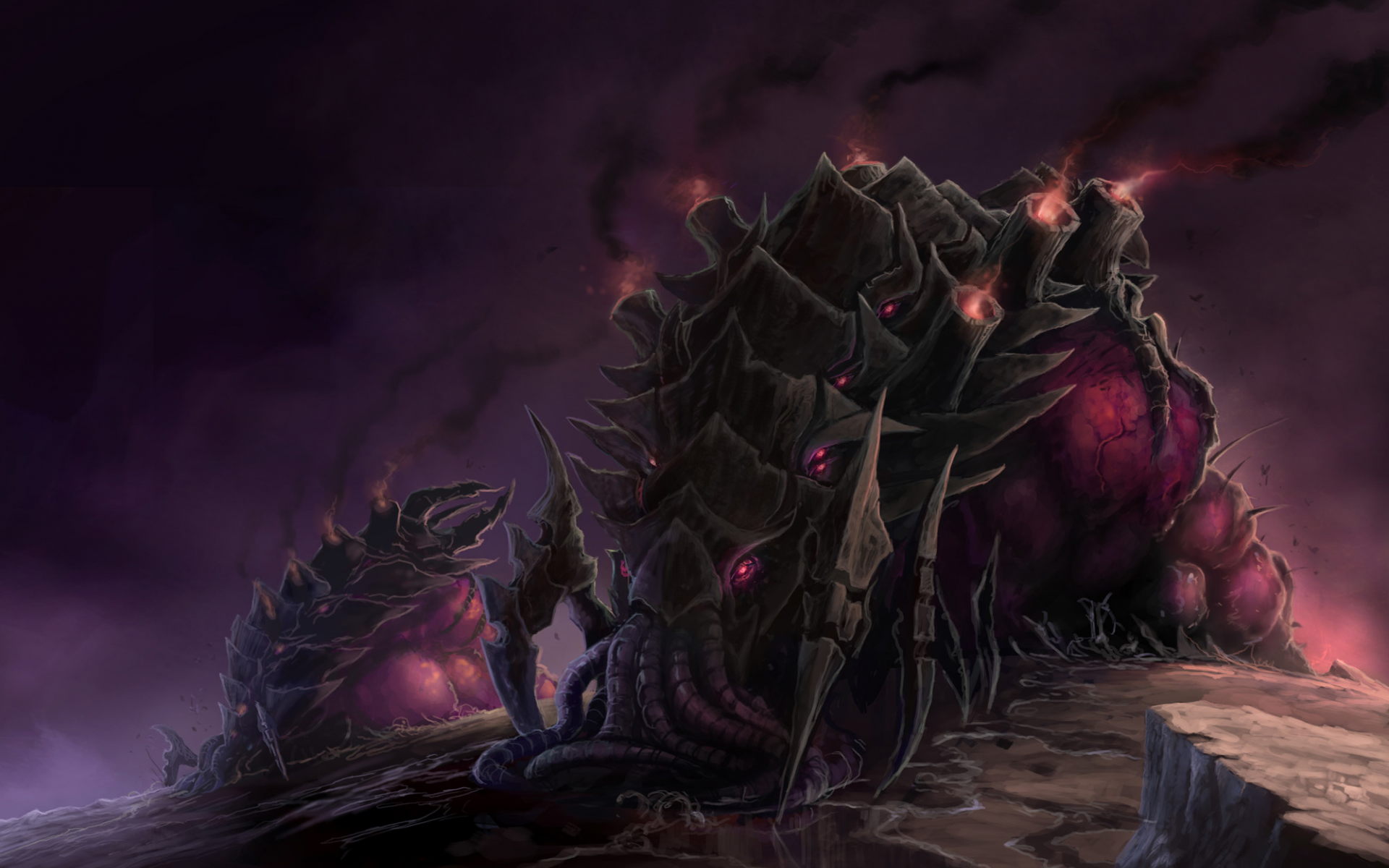 zerg infestor, samwise, starcraft, гусеница