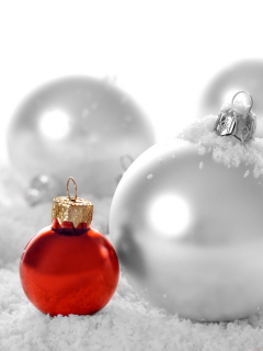 зима, праздничные обои, снег, шары, новогодние обои, рождественские обои, рождество, настроение, новый год, праздники