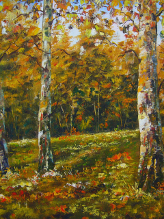 картины, рисунки, рисунок, осенние обои, природа, деревья, осень, арт, картина