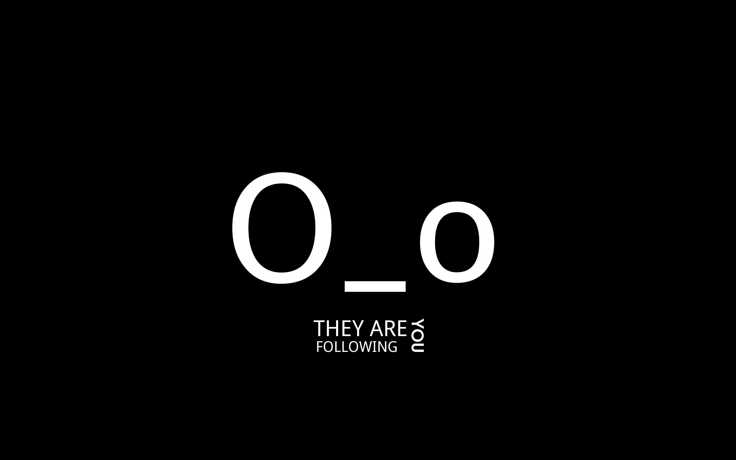 o_o, minimalism, black, follow