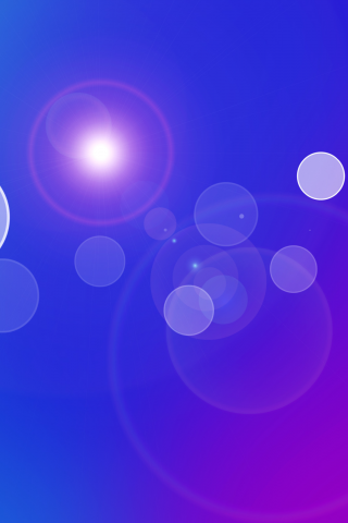 фиолетовый, свет, синий, пузыри, круги
