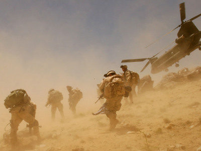 пыль, ветер, афганистан, вертолет, солдаты