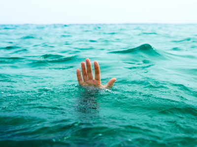 океан, ситуации, вода, помощь, жизнь, тонет, смерт, парень, море, рука
