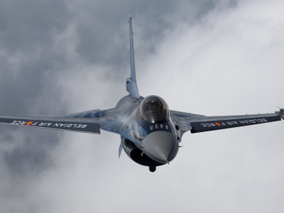 полёт, F-16, облака