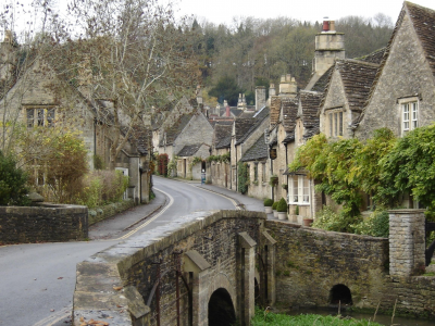 bibury, улица, дома, мост, англия