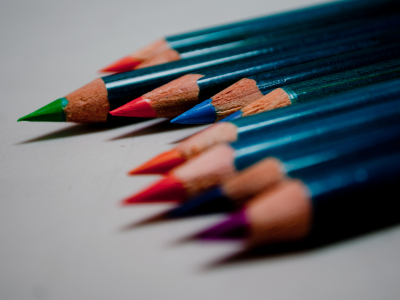 цветные, карандаши, макро, рисование, цвет