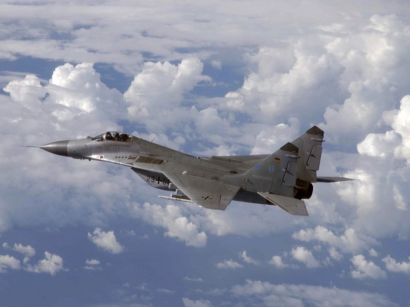 небо, полёт, МиГ-29
