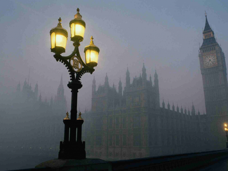 туман, лондон, тауэр, мост