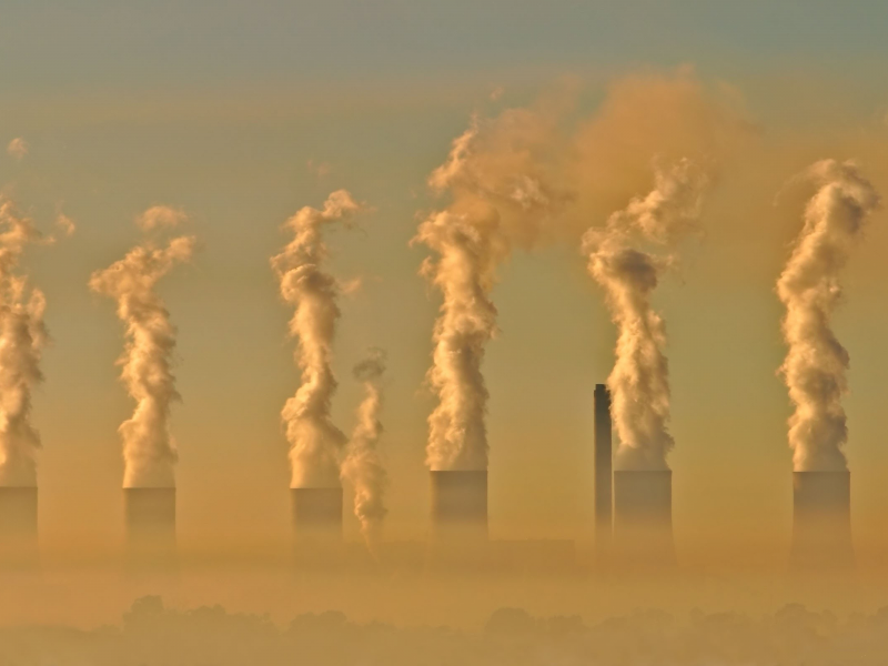 загрязнение, смог, шок, индустриальный
