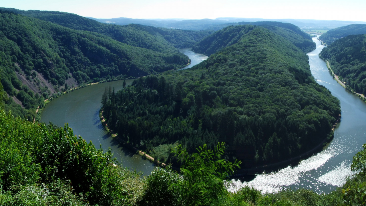 петля, река, Saarschleife