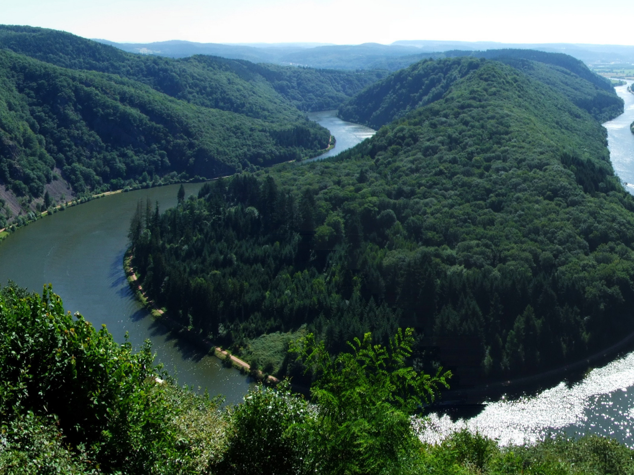 петля, река, Saarschleife