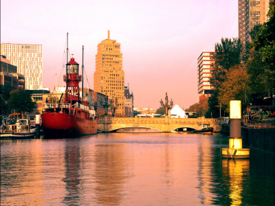 река, город, Роттердам