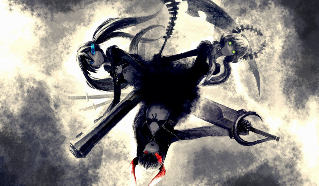 Black gold saw, Black rock shooter, Dead master