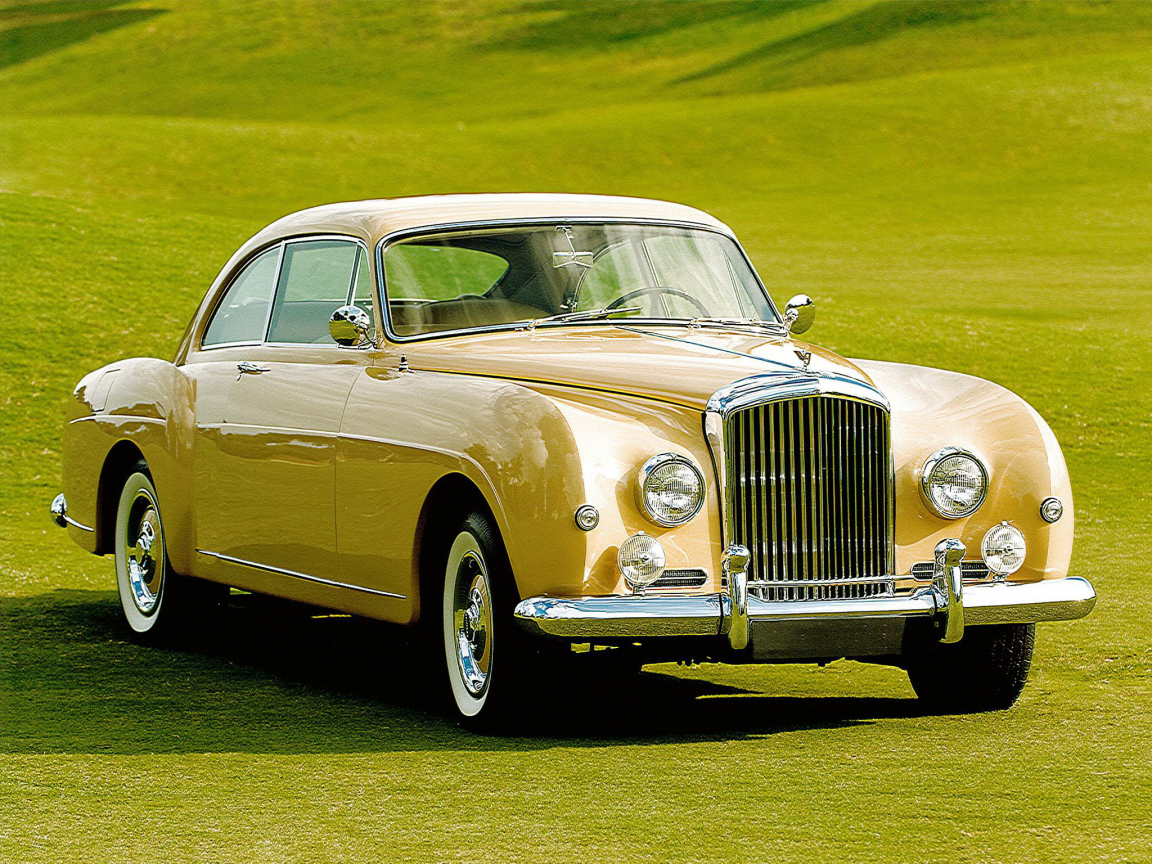 автомобили, bentley, авто, машины, автомобиль, желтый, bentley_s1-continental-1955-59