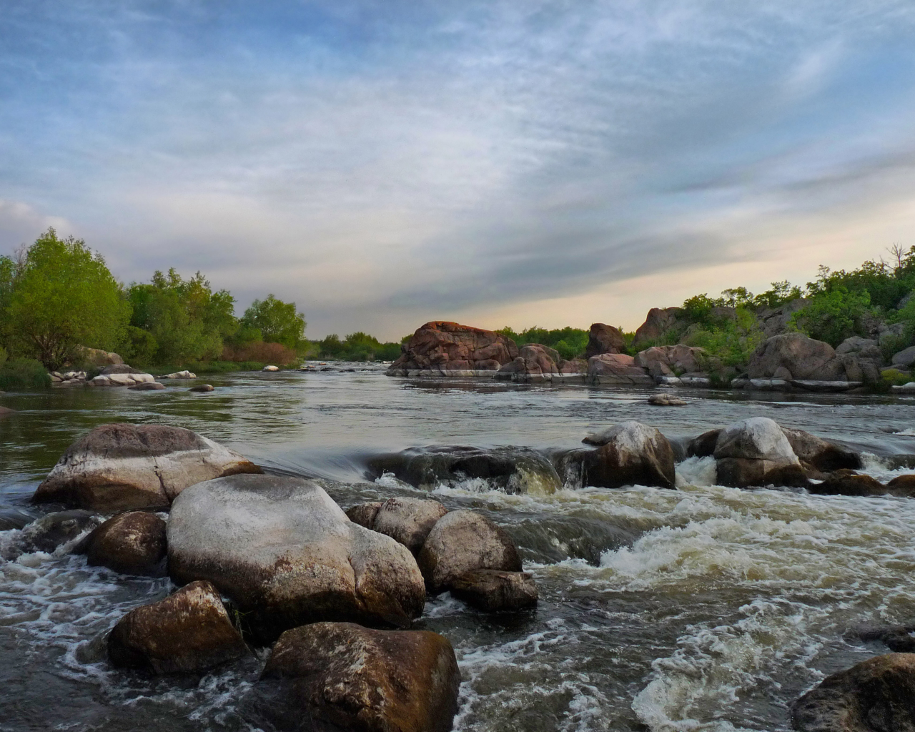 вода, камни, небо