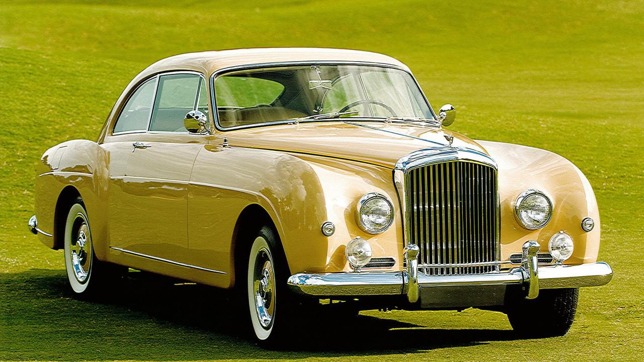 автомобили, bentley, авто, машины, автомобиль, желтый, bentley_s1-continental-1955-59