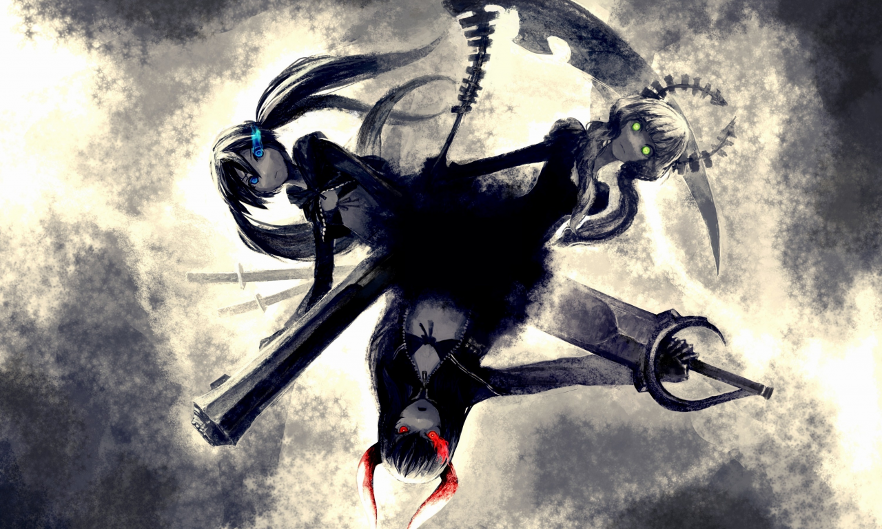 Black gold saw, Black rock shooter, Dead master