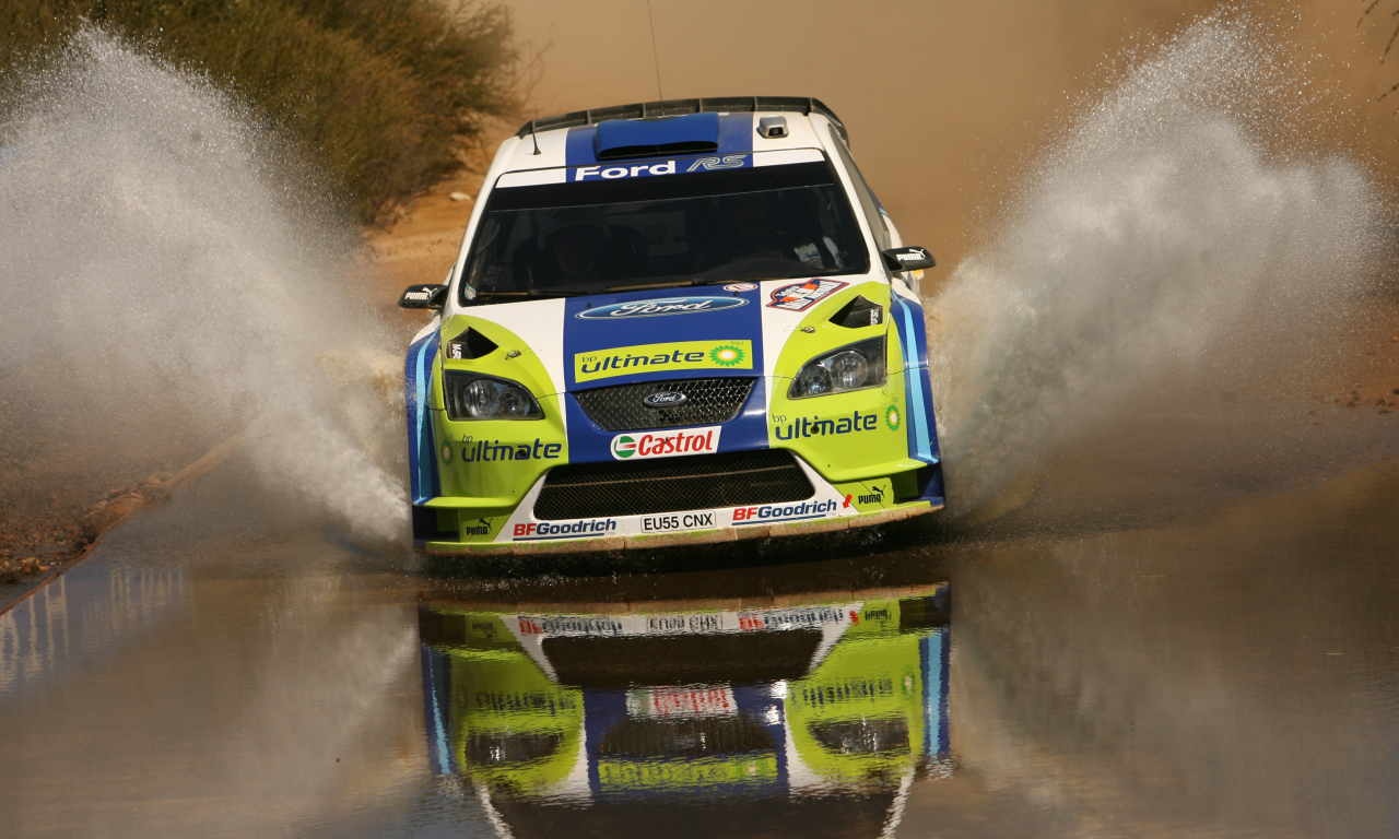 ford focus, rally, авто, брызги, машины, автомобили, вода, wrc