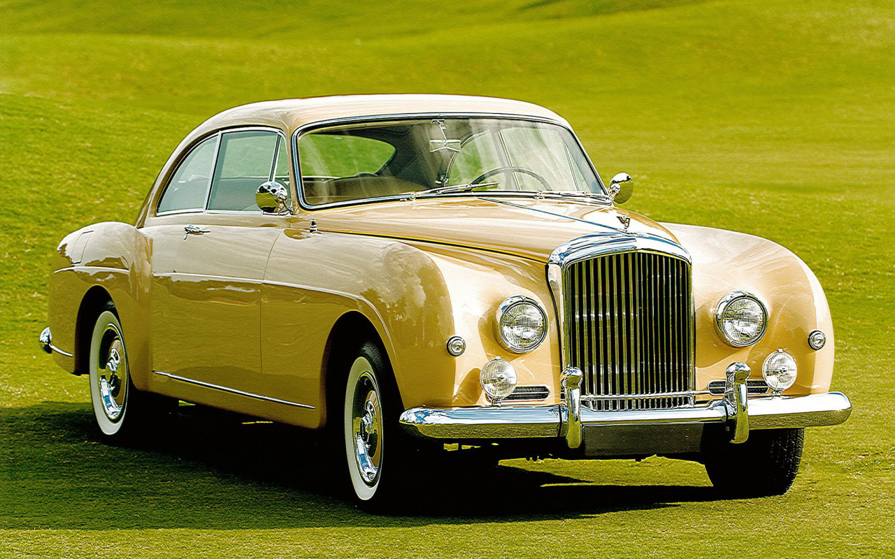 автомобили, bentley, авто, машины, автомобиль, желтый, bentley_s1-continental-1955-59