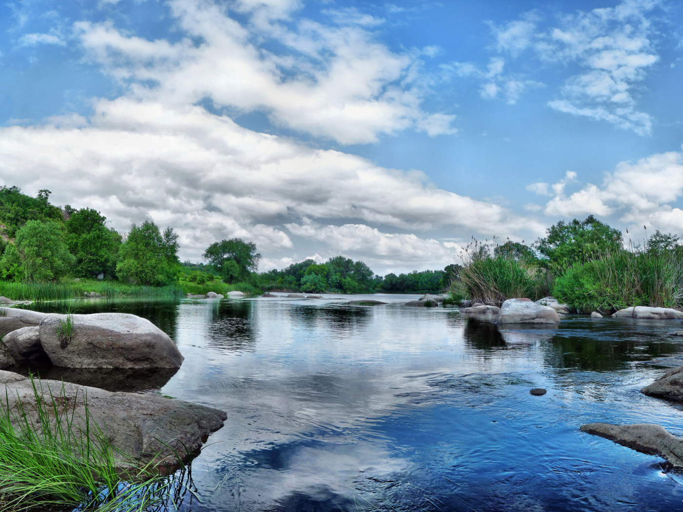 вода, камни, небо