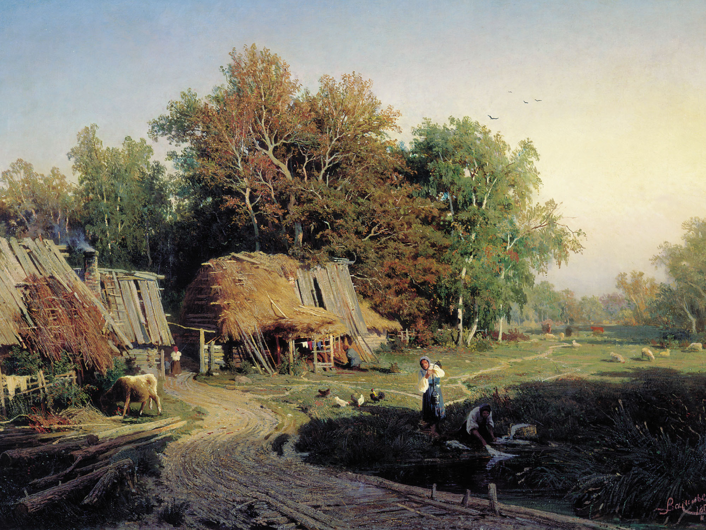 картина, васильев, деревня