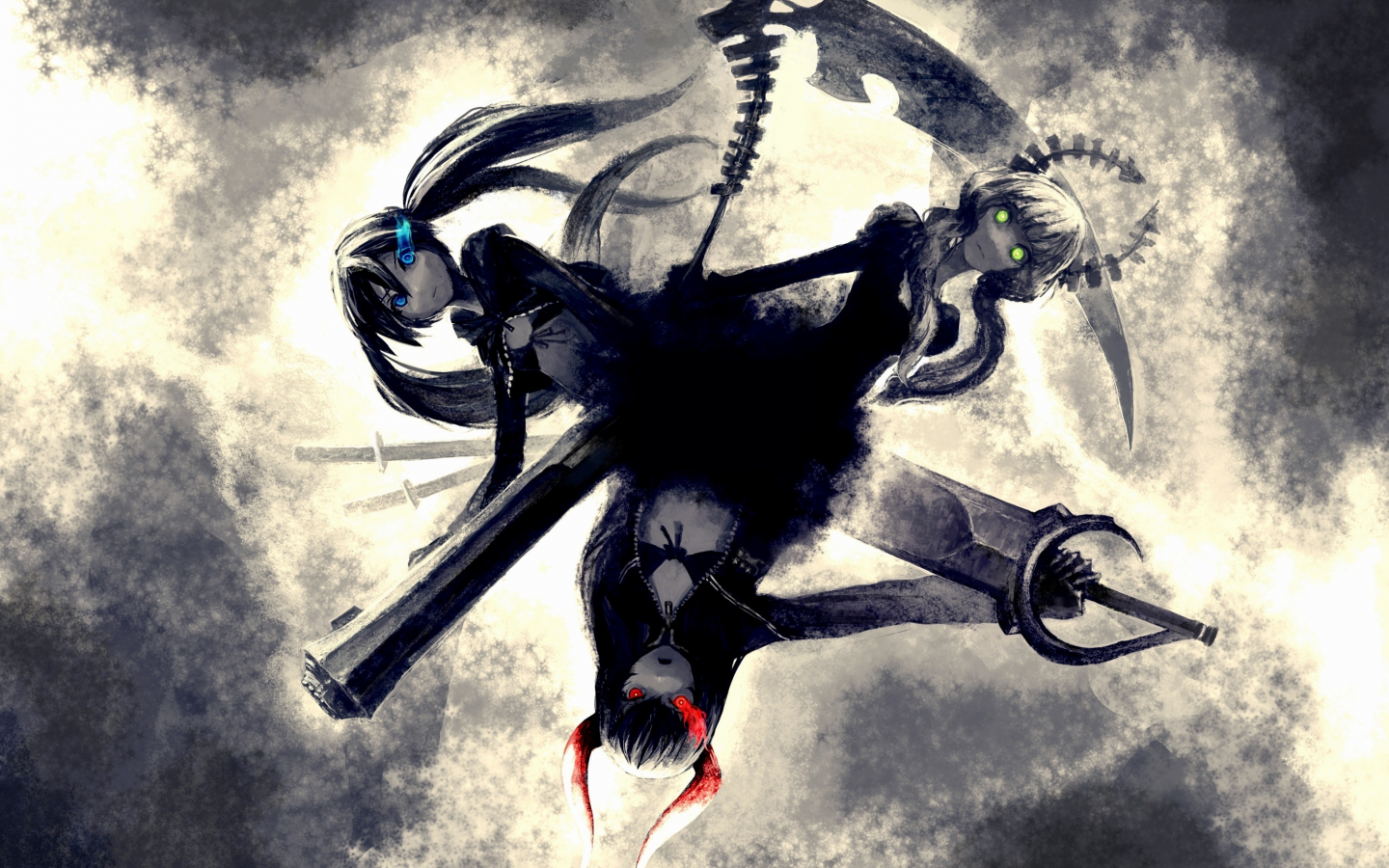 Black gold saw, Black rock shooter, Dead master