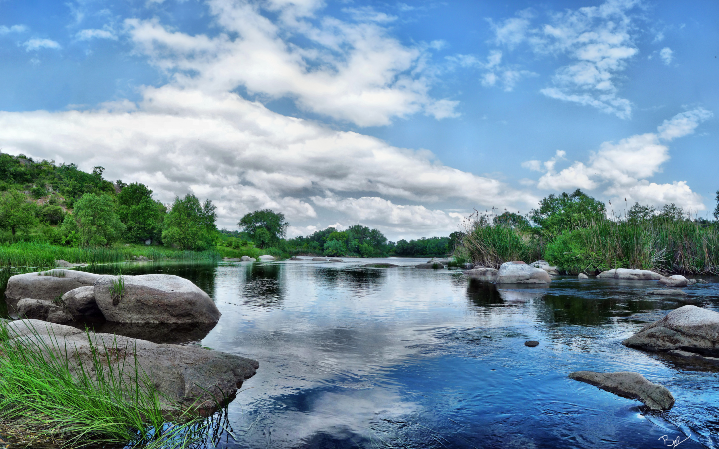 вода, камни, небо