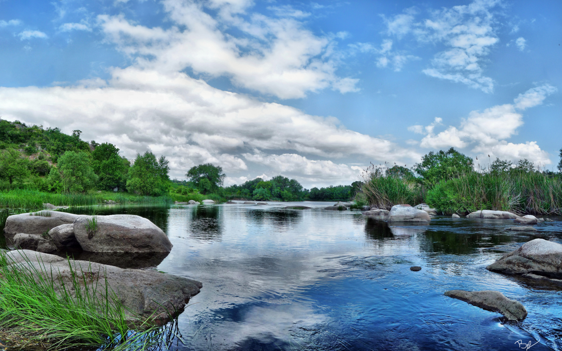 вода, камни, небо