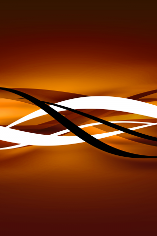 оранжевый, линии, абстракция