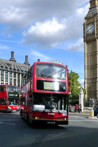 автобусы, лондон