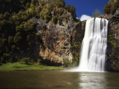новая зеландия, водопад